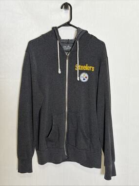 Women's Majestic Threads Pittsburgh Steelers Full Zip Hoodie Size L
